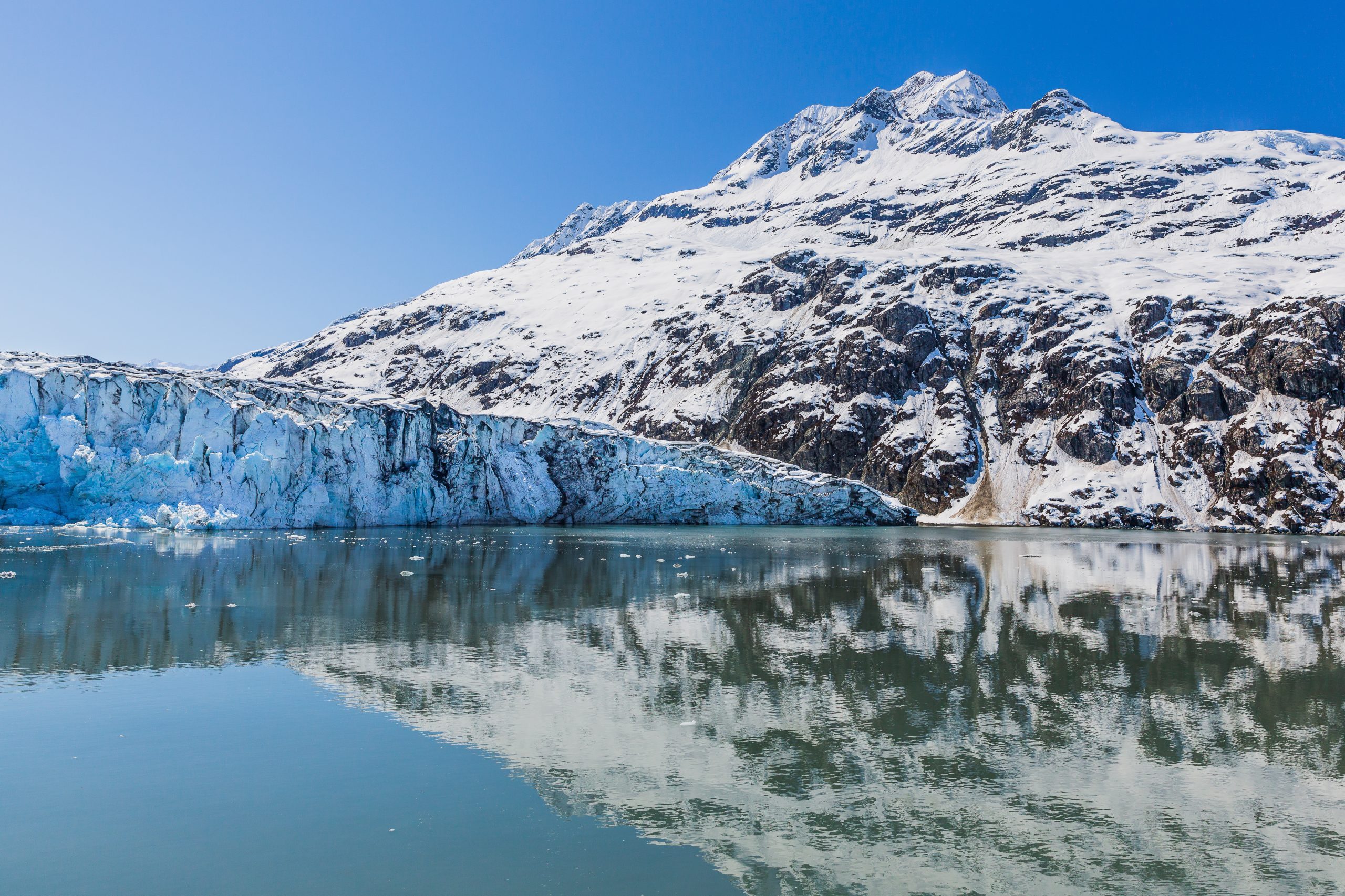 Lamplugh glacier in the Glacier Bay National Park yacht charter Alaska
