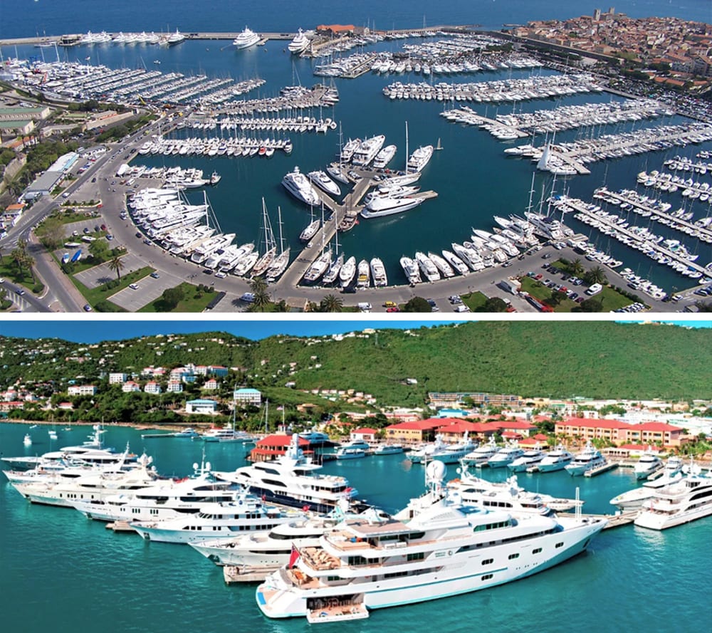 Best Marinas For 60m+ Superyachts